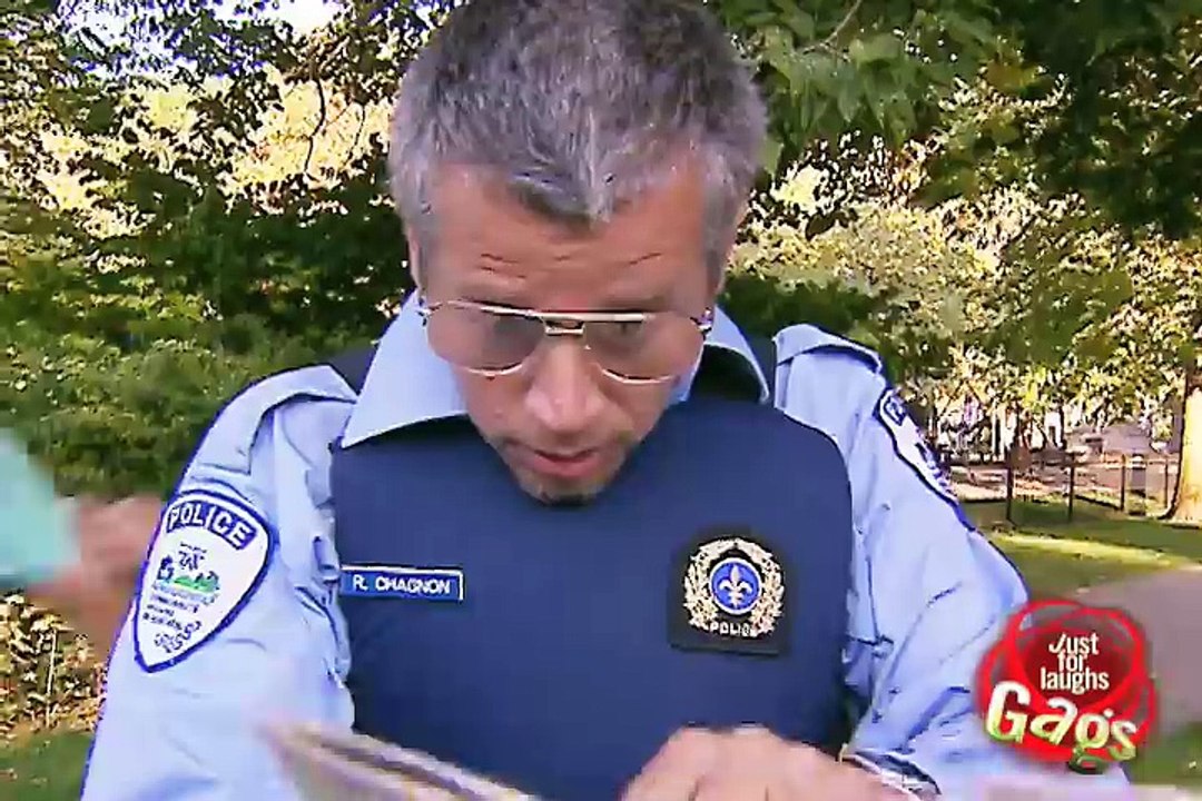Daily Laughs_Cop runs into post prank