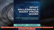 PDF Download  What Millennials Want from Work How to Maximize Engagement in Todays Workforce Read Online