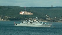 Çanakkale Boğazı'na Gelen Askeri Gemiler Demirledi - Çanakkale