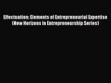 Read Effectuation: Elements of Entrepreneurial Expertise (New Horizons in Entrepreneurship