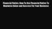 Read Financial Ratios: How To Use Financial Ratios To Maximise Value and Success For Your Business