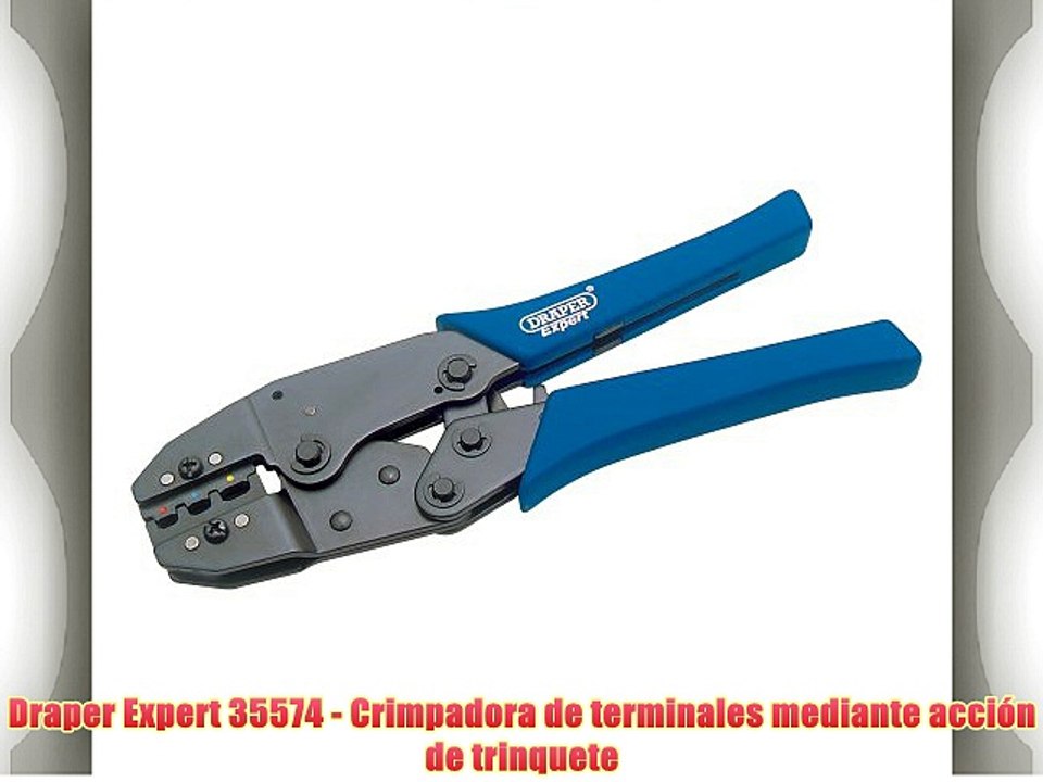 Draper Expert 35574 - Crimpadora de terminales mediante acción de trinquete