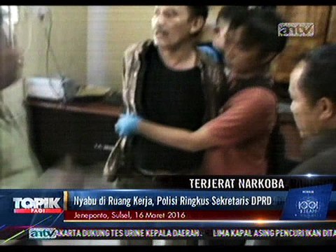 Nyabu di Ruang Kerja, Sekretaris DPRD Jeneponto Ditangkap