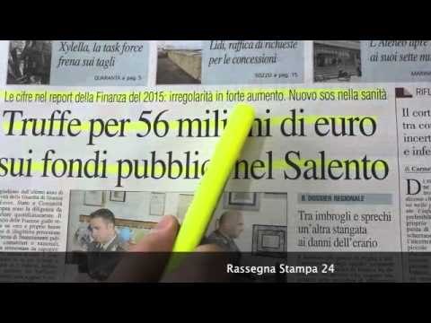 Rassegna Stampa 17 Marzo 2016 a cura della Redazione di Leccenews24