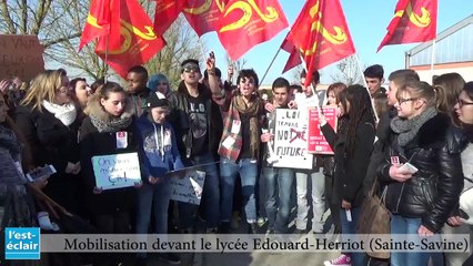 Mobilisation lycéenne contre la loi du travail dans l'agglomération troyenne
