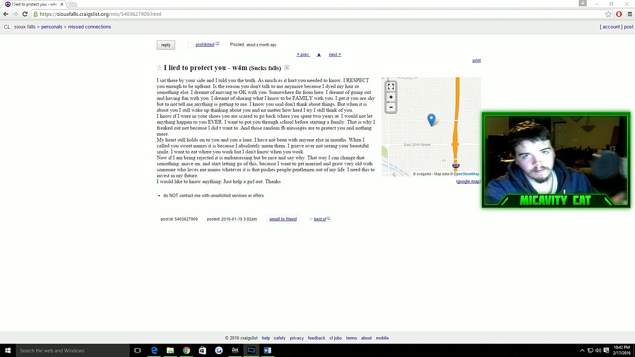 Craigslist Missed Connections Ep.2 | I Lied To Protect You