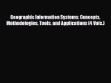 PDF Geographic Information Systems: Concepts Methodologies Tools and Applications (4 Vols.)