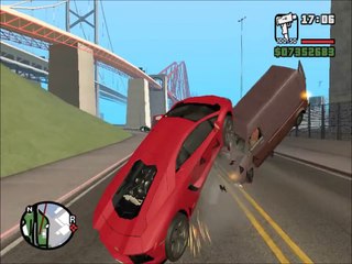 GTA SA San Andreas-The Pink Panther cruising in his12 Lamborghini Aventador(Links in desc