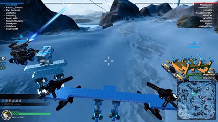 Robocraft battle gameplay joke mega smg bot