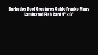 Download Barbados Reef Creatures Guide Franko Maps Laminated Fish Card 4 x 6 Free Books