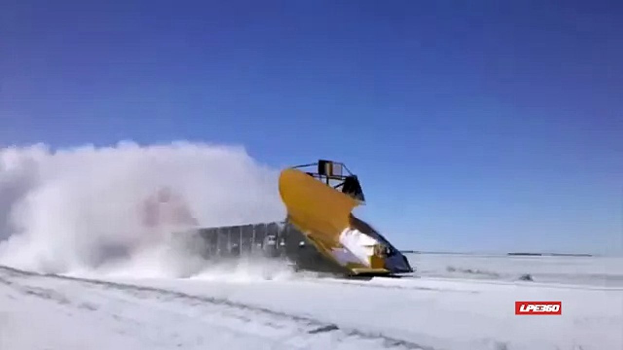 Amazing Snow Plow Train