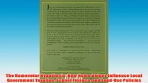 Free PDF Download  The Homevoter Hypothesis How Home Values Influence Local Government Taxation School Read Online