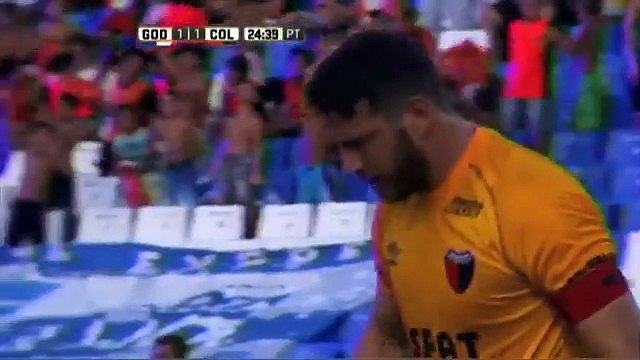 Gol de Fernández. Godoy Cruz 1 Colón 1 . Fecha 4. Primera División 2016