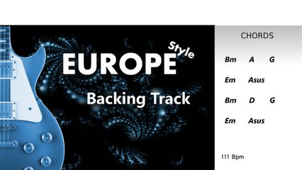 Europe Style Guitar BackingTrack Bm 111 Bpm Highest Quality