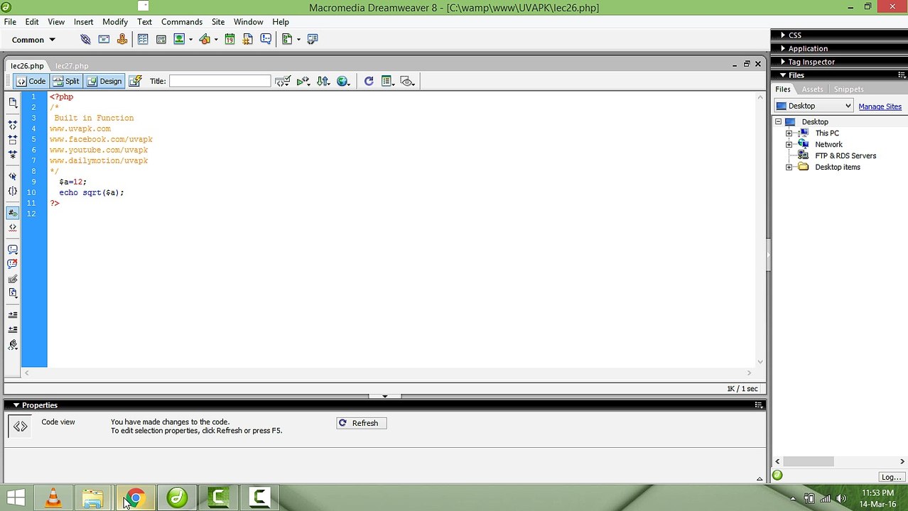 Lecture 26 built in function array in PHP basic in hindi urdu