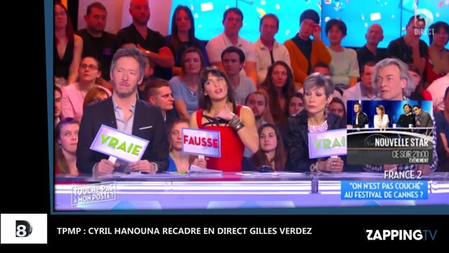 TPMP - Cyril Hanouna recadre en direct Gilles Verdez