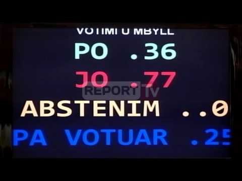 Report TV - Kuvendi rrëzon PD, mandati i Rakip Sulit, jo në Kushtetuese