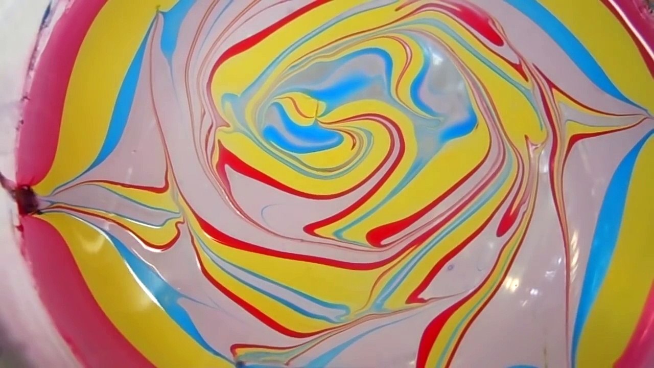 Rainbow spiral water marble ♥(2 ways)♥
