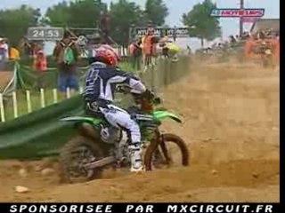 MX2 R1 FRANCE 2007 ATTAQUE DE POURCEL DANS LE SABLE