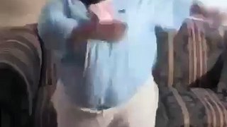 Fat guy funny dancing