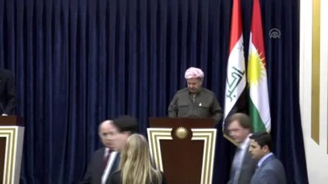 Ikby Başkanı Barzani ile İngiltere Dışilişkiler Bakanı Hammond Ortak Basın Toplantısı Düzenledi
