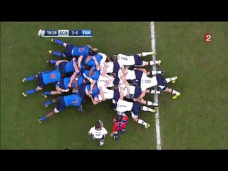 Ecosse - France : la 1ère mêlée