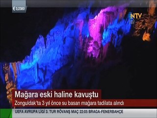 Zonguldak'taki Gökgöl Mağarası yeniden Turizmin hizmetine giriyor