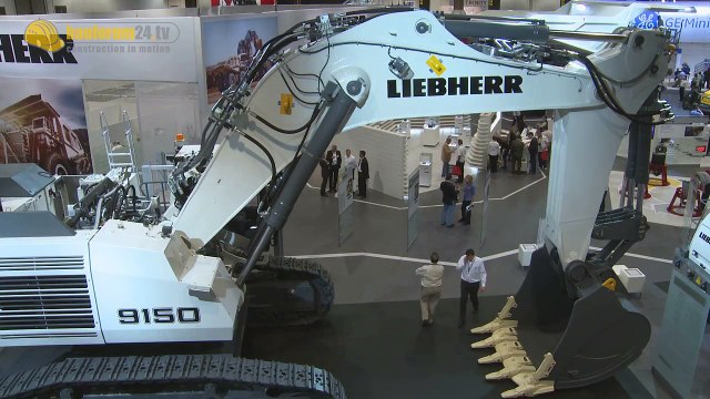 Liebherr R 9150 Mining Excavator Walkaround, Facts & Details Bauforum24 MINExpo Report