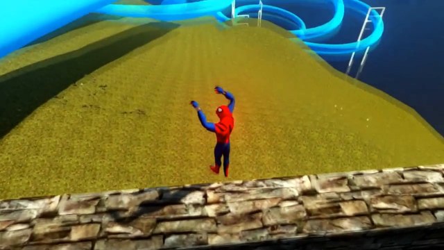 Spiderman Car For Kids - Pat a cake - GREY MCQUEEN CARS Marvel Comic