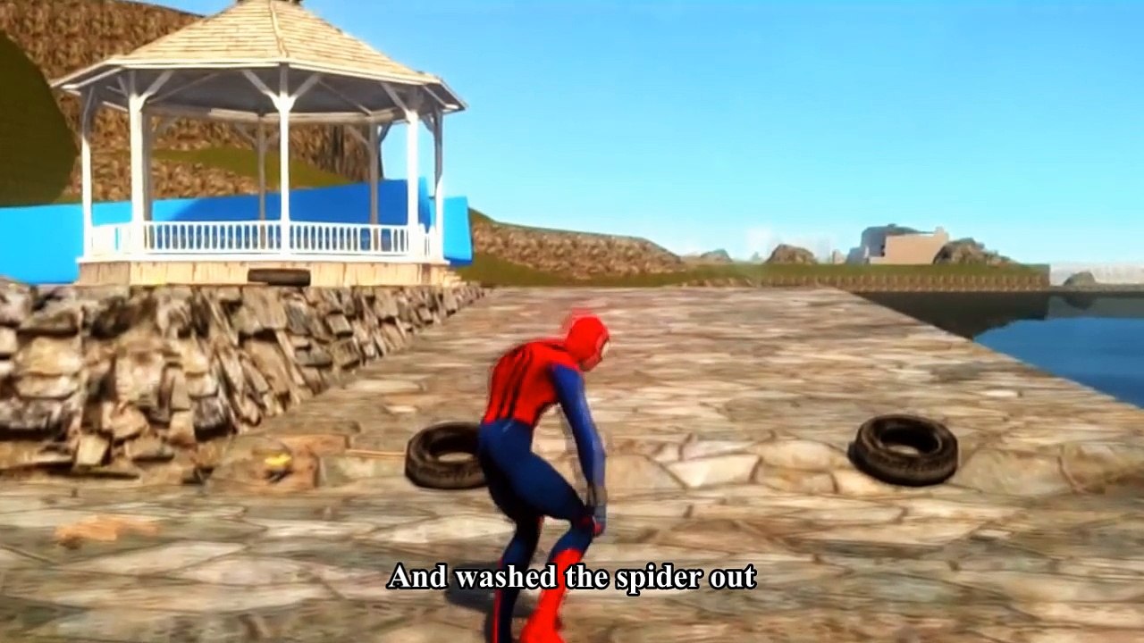 Spiderman Songs Nursery ♪ The Eensy Weensy Spider ♪ GREY CARS Spiderman Marvel HD