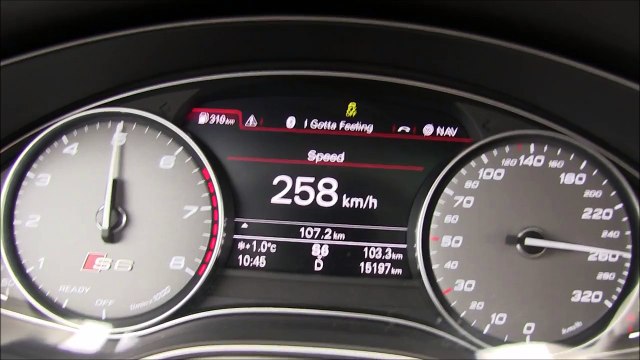 2016 Audi S6 4.0 TFSI Avant (450 HP) Acceleration 0-250 km_h