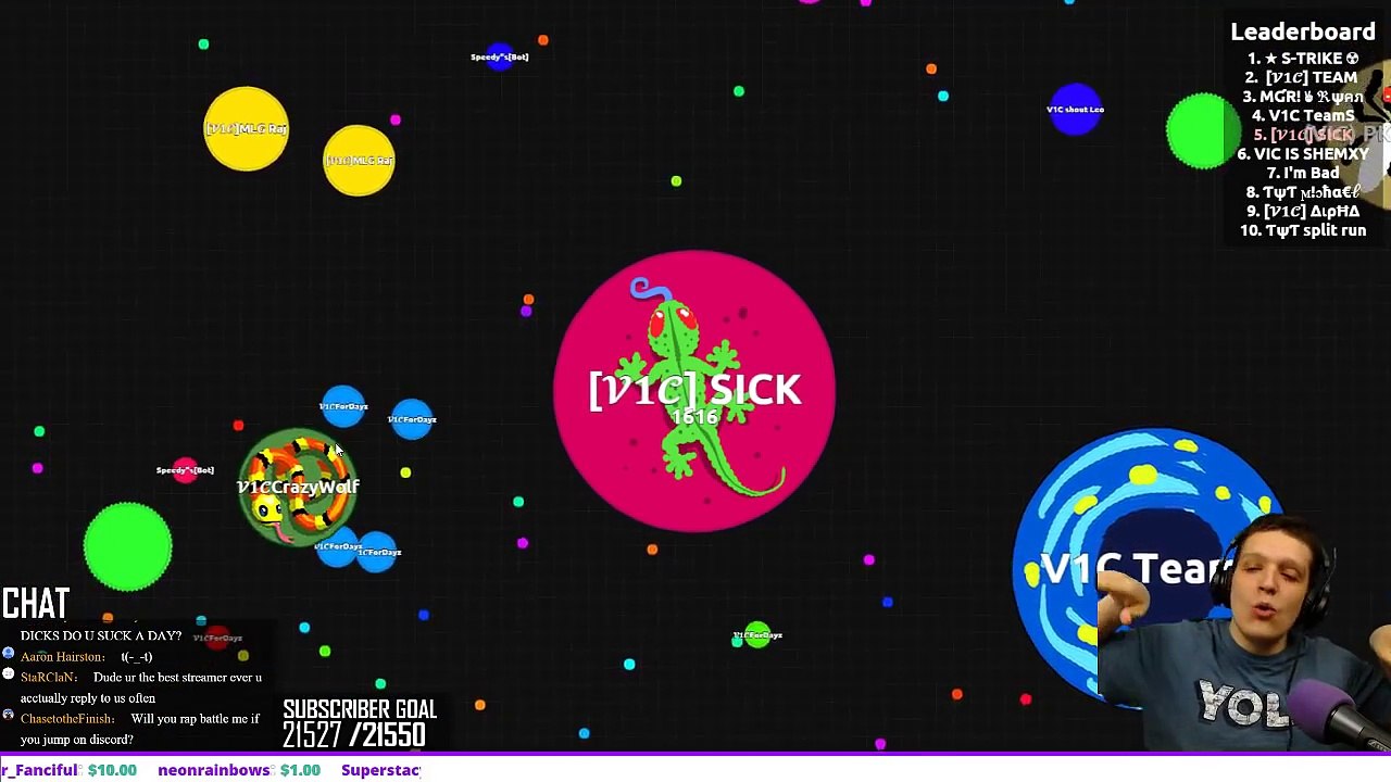 playing agario 4