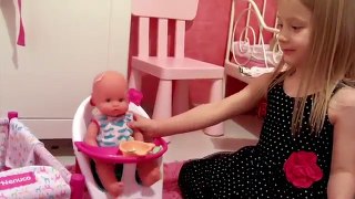 Baby Doll Bathtime NENUCO Toys Bedtime & Lunch Bath - Videos for Kids (Funny Videos 720p)