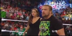 Brock Lesnar Confronts Triple H & Stephanie Mcmahon WWE Raw