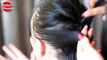 Romantic updo hairstyles for Christmas, New Year's eve for medium long hair tutorial