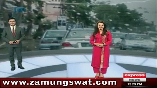 Snow falling in Malam Jabba very cold weather