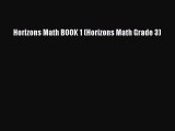 Read Horizons Math BOOK 1 (Horizons Math Grade 3) Ebook