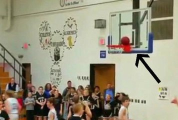 Basketball Gets Stuck On Rim In Final Seconds Of Game