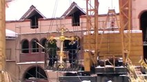 Установка креста на купол храма в Ижевске