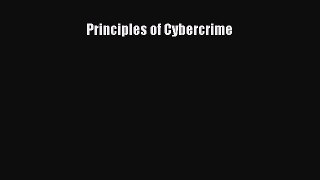 Read Principles of Cybercrime Ebook Free