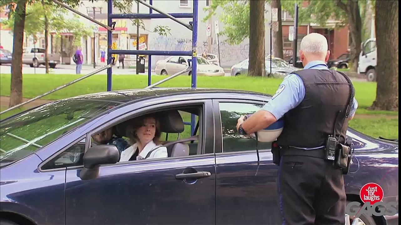Seagull Poops on Cop Prank