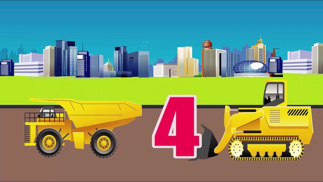 Learn To Count With Dump Trucks,Wheel Loaders - Learn to Count 1 to 10 for Kids