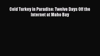 Download Cold Turkey in Paradise: Twelve Days Off the Internet at Maho Bay Ebook Free