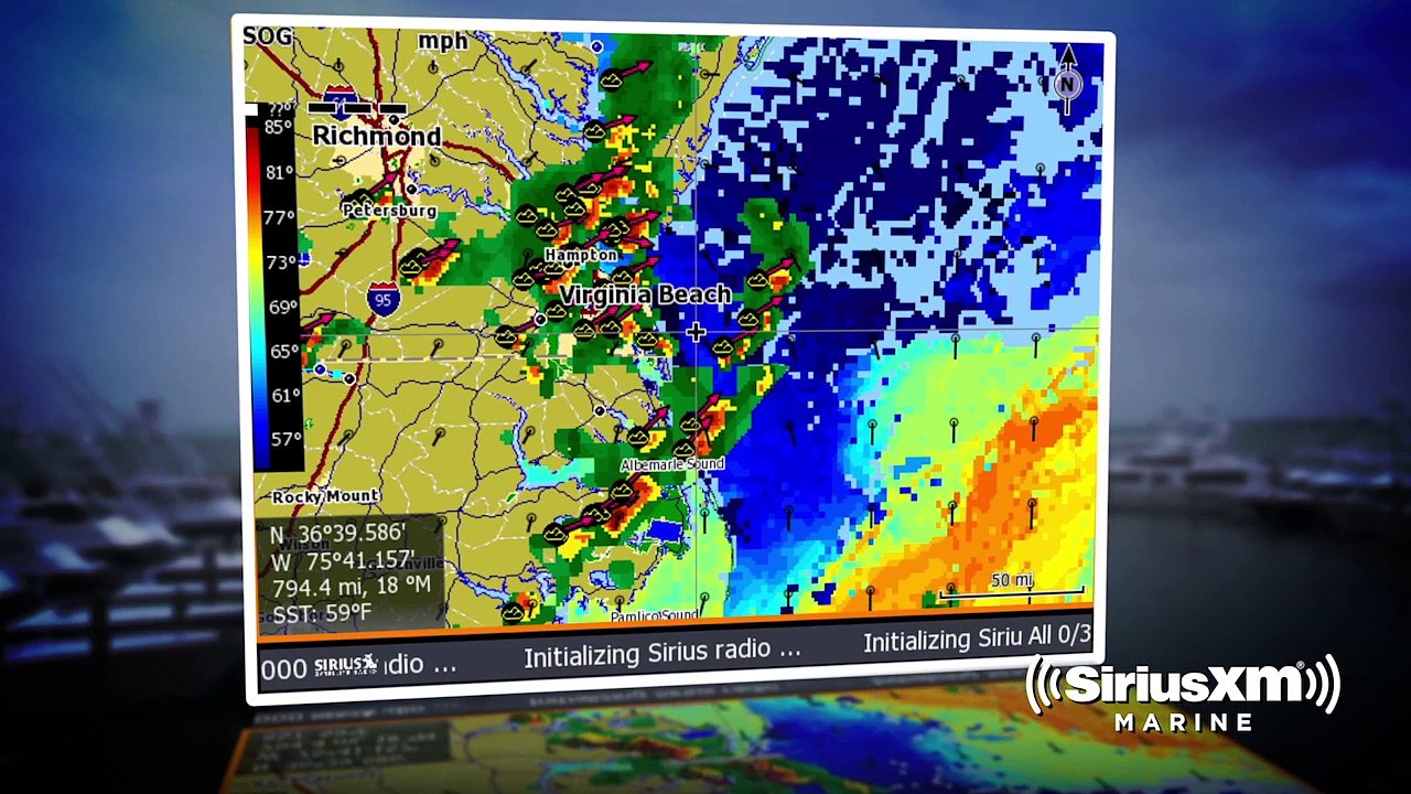 SiriusXM Weather Chartplotter Creates Comfortable Cruising