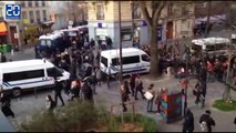 Ambiance tendue lors de la manifestation contre la loi Travail sur le site de Tolbiac à Paris