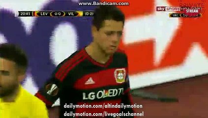 JAVIER HERNÁNDEZ Amazing Goal HD - Bayer Leverkusen 1-0 Villarreal - Europa League - 17.03.2016