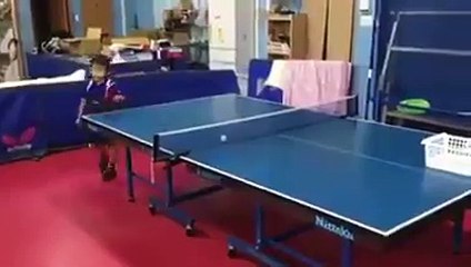 This 6-year-old is a Table Tennis champ! BRILLIANT!