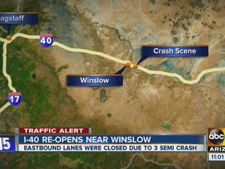 Interstate 40 re-opens near Winslow