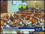 Asamblea aprobó el proyecto de reformas laborales