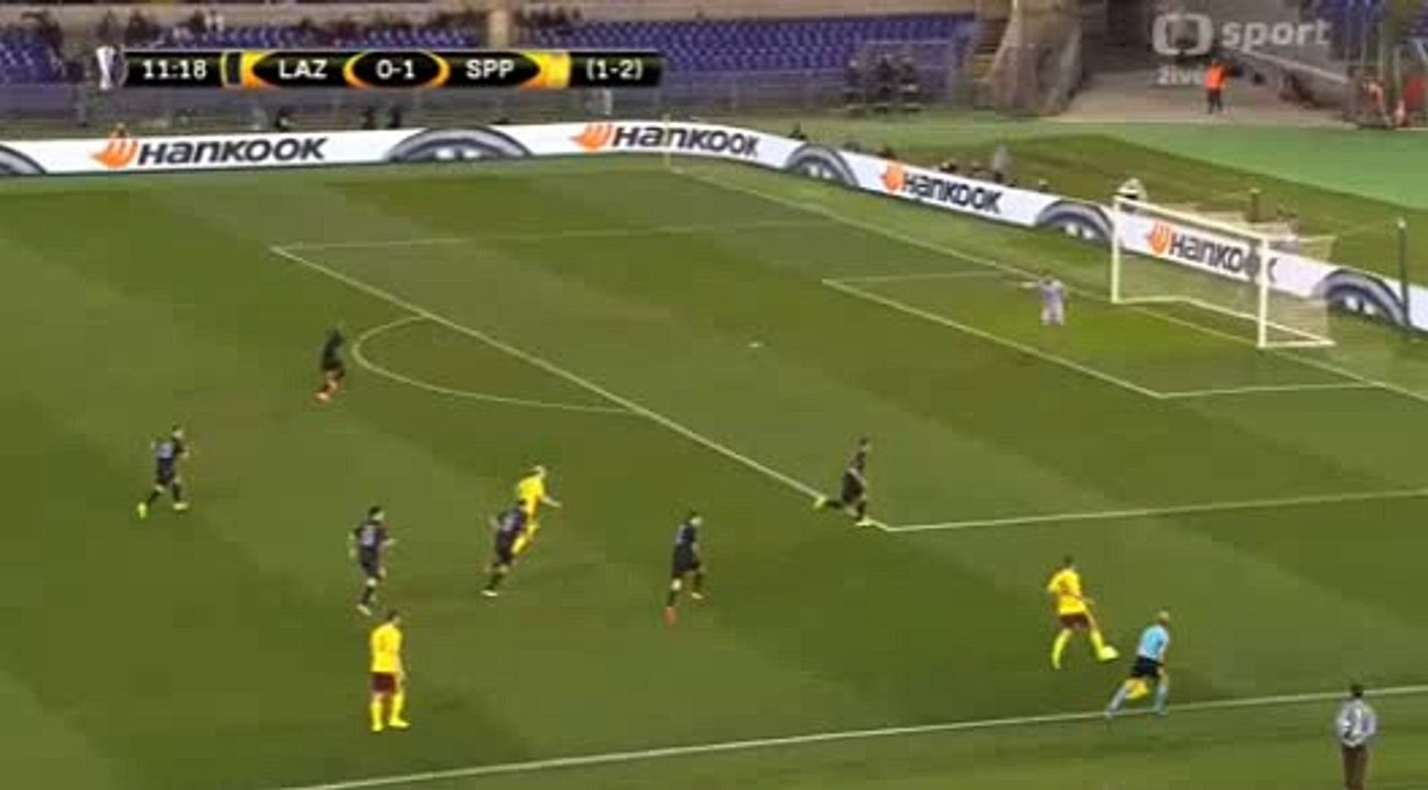 Krejci L. Goal 0-2 Lazio vs Sparta Prague  17-03-2016